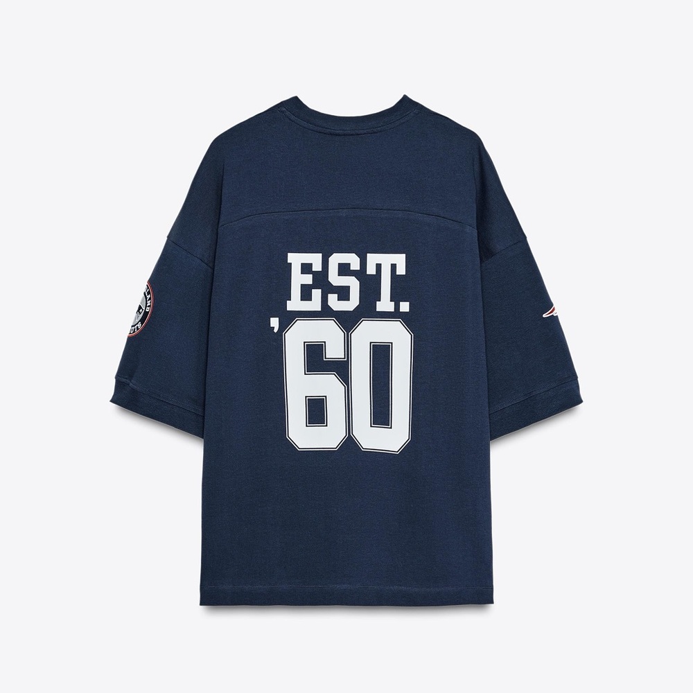 NWT Zara Woman NFL NEW ENGLAND PATRIOTS T-SHIRT Top Size M Medium - Picture 3 of 8